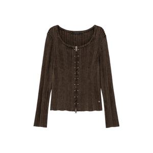 [게스]여성 스터드 스웨터 집업 YP4S3663