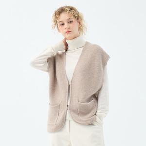 [유닛]캐시미어 블렌드 라일락 볼레로 가디건 (UFKKCA45KN-BEIGE