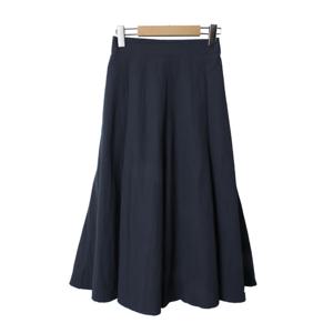 샵앤) 국산 여성 뒷밴딩 플레어 A라인 바스락 절개 롱스커트 STJ-WSK-4864-차콜