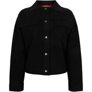 막스마라 25FW 블랙 줌 박시 크롭 자켓 2526346031 ZUM 005