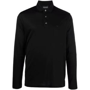 25 FW 엠포리오아르마니 로고 프린트 긴소매 폴로 탑 8N1F971JUVZ TP432274272