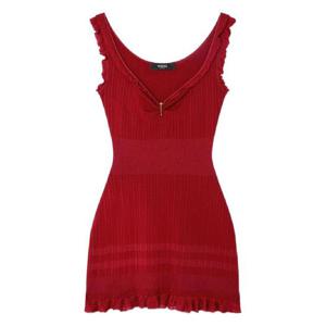 25 FW 베르사체 러플 골지 드레스 10203721A14744 TP441599252