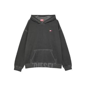 25 FW 디젤 로고 자수 후드 스웨트셔츠 A193330IKBR TP441815078