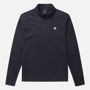 윌슨긴팔티 LQC W243001TTL92-BLK 소프트 플렉스 반집업 긴팔 티셔츠