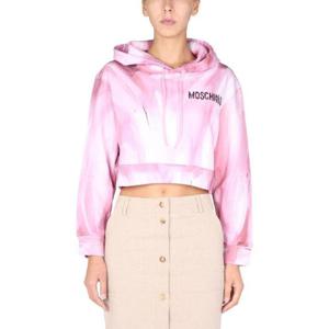 MOSCHINO quotART THEMEquot 크롭 스웨트셔츠 171054272222