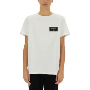 BALMAIN 로고가 있는 티셔츠 EH1EF000BC910FA