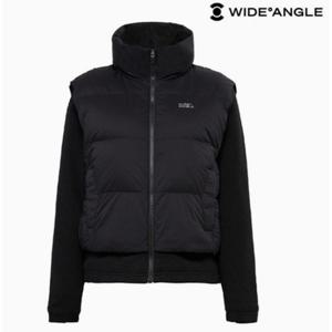 [와이드앵글]  WWW25191Z1   여성 TO 에센셜 하이브리드 패딩 자켓 L (Black)
