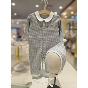 블루독베이비[hu] 25.FW겨울신상 GR)클래식체크세트우주복 45C70-041-13 내의우주복 외출우주복 출산선물