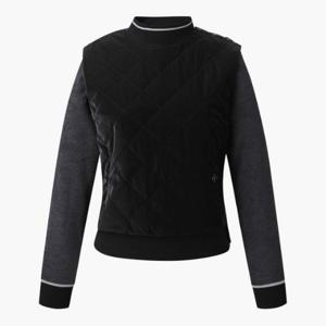 데상트골프웨어 TQT DP42WFKPO3-BLKG 여성 하이브리드 방풍 스웨터 / BLACK