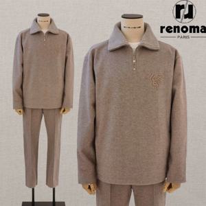 FW 베이지 프리미엄 기모원단 루즈핏 데일리 캐주얼 셋업 세트 RPLMSET53AJD