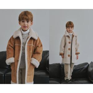 [빈]BZ61CT01CM 카멜 베이지 에코퍼 무스탕 코트