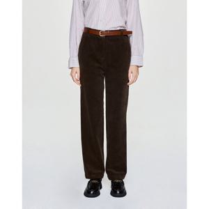 헤지스 여성 25FW 시즌오프아이코닉 스트레이트 코듀로이 팬츠 다크브라운 HSPA5D902W3