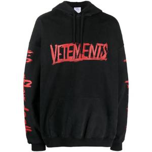 베트멍 로고 프린트 코튼 후디 UE54HD600BBLACK