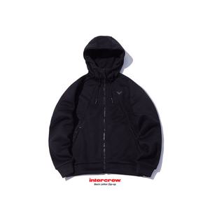 인터크루 남성 루즈핏등판레터 후드집업 ITV4DH06ABK (블랙)