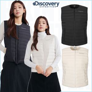 디스커버리 25FW 여성 U넥 경량조끼 DWDV72056 픽시버G 튜브 다운 경량 패딩베스트 여자 데일리 다운조끼 HKDV