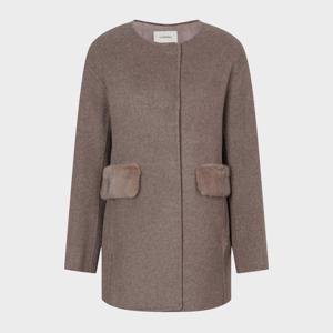 캐리스노트 라운드 밍크포켓코트 CN4WHC903