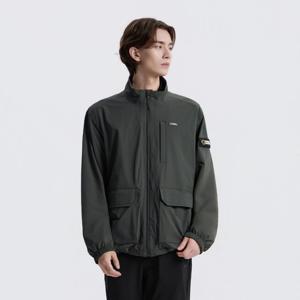 내셔널지오그래픽 N253UFT030 아르켈론 우븐 스트레치 스탠넥 집업 GREY