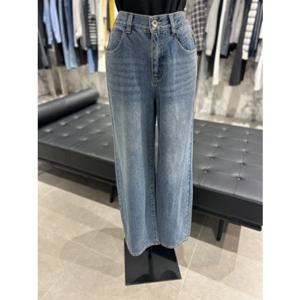 보브 VOV 사이드 다트 라인 와이드 데님 팬츠 (7155455002)