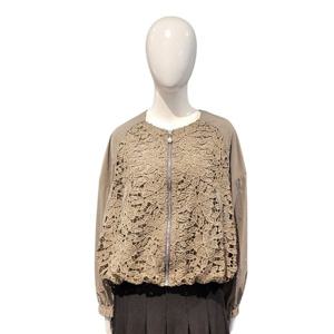 [페이지플린]노카라 레이스배색 집업점퍼F5CJP500A