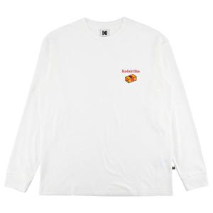 코닥 피치 기모 필름 와펜 긴팔 티셔츠 K5423ERL12WHT