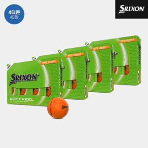 [4더즌 48알]던롭코리아 정품 스릭슨 소프트 필 14 브라이트 골프볼[남여공용][오렌지][2피스]