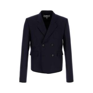 로에베 자켓 HSM1Y03W14 NAVYMELANGE Blue