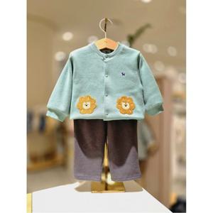 블루독베이비 10 25FW 신상(MN)라이언 포인트 상하세트 (45C1361004)