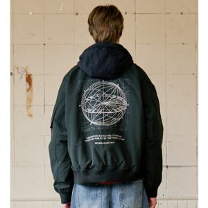 [지프]남여공용 후드 탈부착 항공점퍼  다크카키 (JQ3JPU251DK)