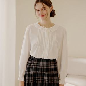 FOCUS  프릴카라 코듀로이 블라우스 PBBF5F1BL5231