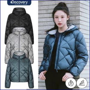 디스커버리 25FW신상 고윤정패딩 여성 세미크롭 올버트 뉴퀼팅 구스경량다운 DWDJ9M056