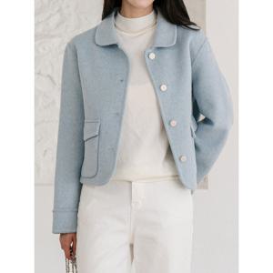 [모리스커밍홈]핸드메이드 라운드카라 숏 울코트_M2509CT005D