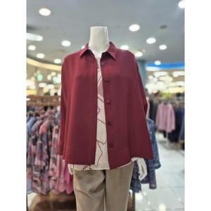 포라리 세이브존05 베이직 와인 셔츠 자켓 LB34081
