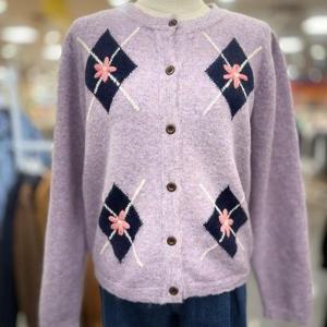 클리지 HC40 아가일포인트가디건 Cp7wkc22