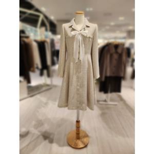 [SOUP]숲 리본 탈착 트위드 플레어 원피스 (SBAOPM3)