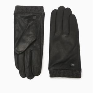 [닥스핸드백] 블랙 양가죽 니트시보리 스마트폰터치 장갑 DCGV5F149BK