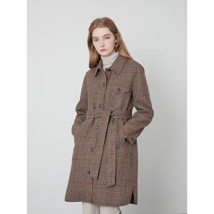 [올리비아로렌]체크 핸드메이드코트____VOCEAYWA141