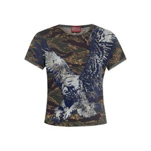 25 FW 디젤 이글 프린트 카무플라주 티셔츠 A195510DLBM TP443058822