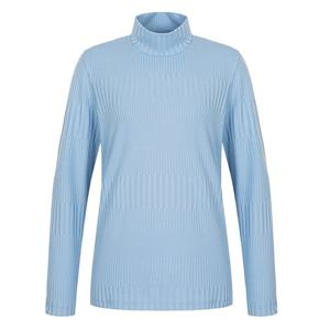 [밀레 (행사)]2025 가을 여성 루시 스트라이프 반폴라 티셔츠 MLUFT612