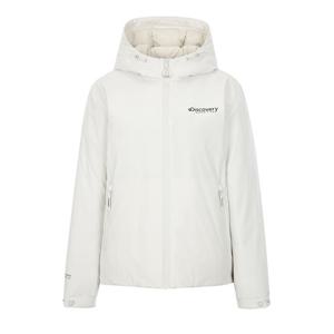 디스커버리패딩 XQD DWDJ7H036-IVD 베르겐 고어 윈드스토퍼 구스다운 여성 중경량 패딩