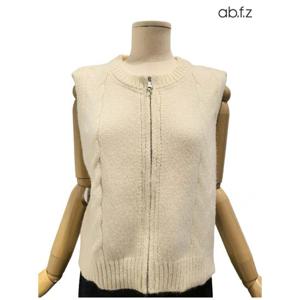 [에이비에프지]꽈베기 지퍼 니트 베스트 APZ4HV33K