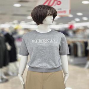 ab.f.z 세이브존09 진주 레터링 니트티셔츠 afhz4w31j