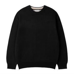 남자 프리미엄 소프트 라운드 긴팔 니트 GN-KN-Q003-검정