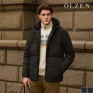 [올젠] 퍼배색 카라 덕다운 점퍼 (ZOD4JP1307)