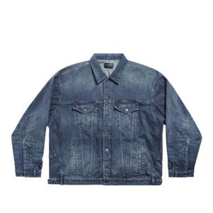 발렌시아가 남여공용 투 플랩 포켓 데님 재킷 767943TNW65_4445