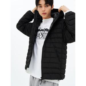 (455X38LYB5) [에잇세컨즈] 라이트 후드 패딩  블랙