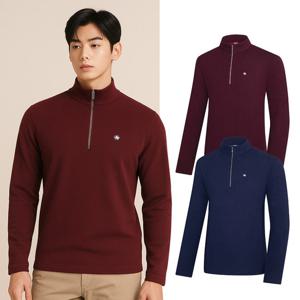 콜핑 남성 보온 기본 등산 긴팔 반집업 티셔츠 KSC455TT3M