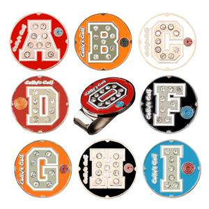 [턴트]이니셜알파벳 골프볼마커 클립포함 골프용품필드용품