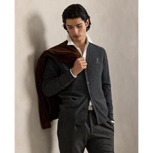 폴로 랄프 로렌 남성 임브로이더 울 브이넥 카디건(MNPOSWE16822443020)