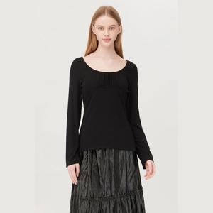 [베네통] 셔링 바스트 티셔츠 BATSG7541