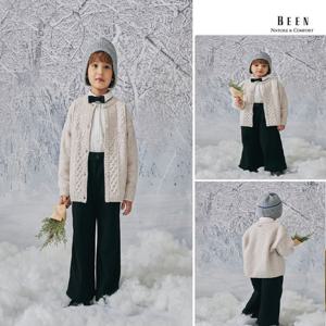 [빈]BZ63PT05BK 블랙 기모 와이드 크롭 팬츠